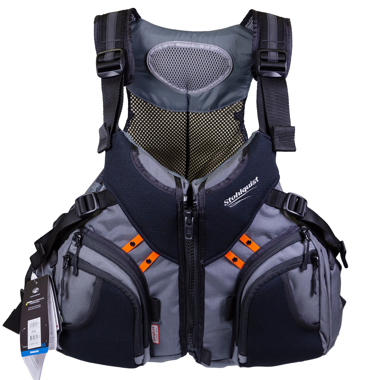 Stohlquist Keeper Fishing Life Jacket (PFD) Grey - Stohlquist Canada