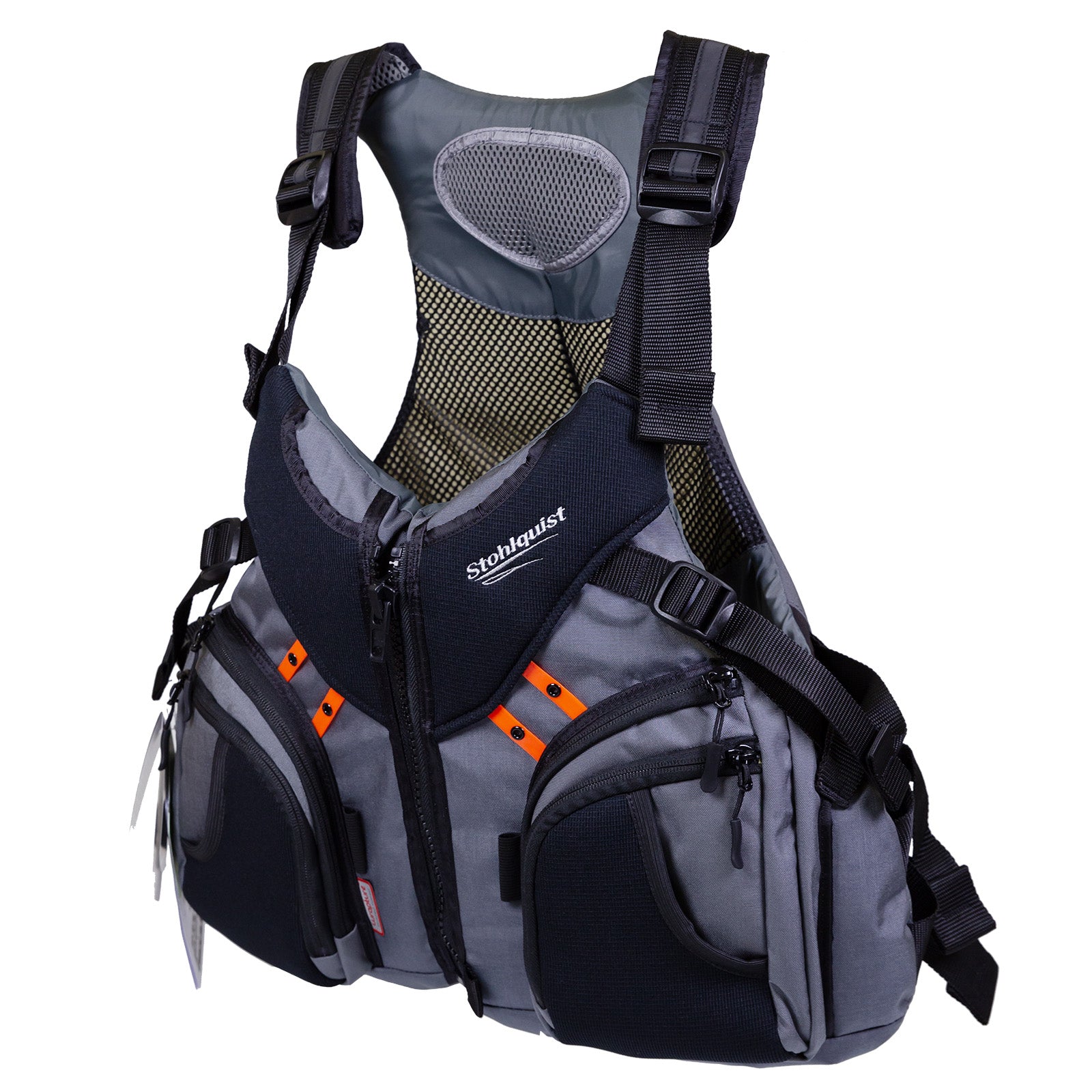 Stohlquist Keeper Fishing Life Jacket (PFD) Grey - Stohlquist Canada