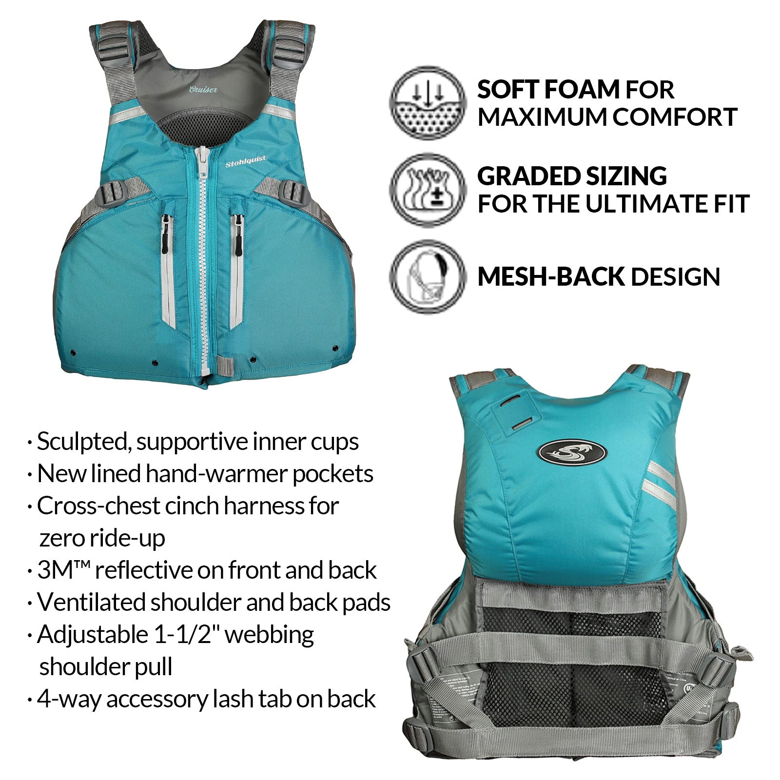 Stohlquist Cruiser Women's Life Jacket (PFD) | Stohlquist Canada
